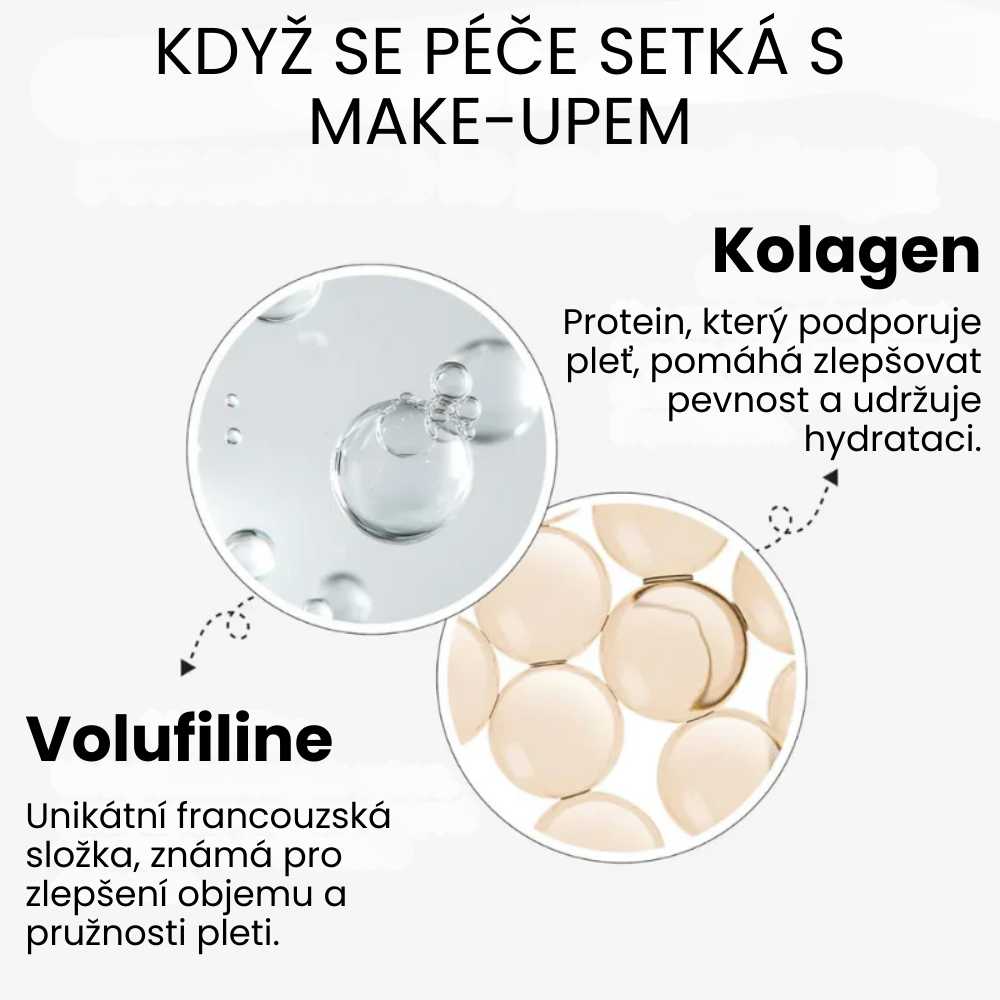 Make-up 2 v 1 s integrovaným štětcem